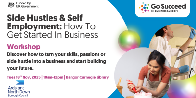 Flyer with date and time of event